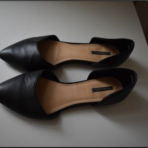 Forever 21 - black d’Orsay style flats in 8 1/2.